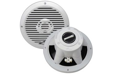 Image of Audiopipe 8in 350W 2-Way Coaxial Marine Speaker, White APSW8032