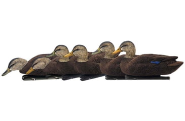 Image of Avian X Top Flight Duck Decoy, Flocked Black Duck Floater, 6 pk, AVX-AVX8075