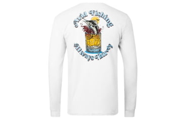 Image of AVID Sportswear Always Thirsty Long Sleeve T-Shirt - Mens, White, Large, MT32424WHTLG