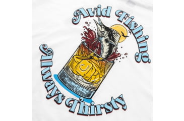 Image of AVID Sportswear Always Thirsty Long Sleeve T-Shirt - Mens, White, Large, MT32424WHTLG