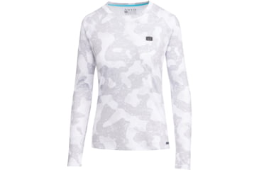 Image of AVID Sportswear Beachwood Avidry Long Sleeve Shirt - Womens, Shelter White, Small/Medium, WK12404SHWSM