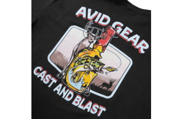 Image of AVID Sportswear Cast And Blast T-Shirt - Mens, Black, Large, MT32403BLKLG