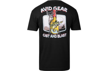 Image of AVID Sportswear Cast And Blast T-Shirt - Mens, Black, Large, MT32403BLKLG