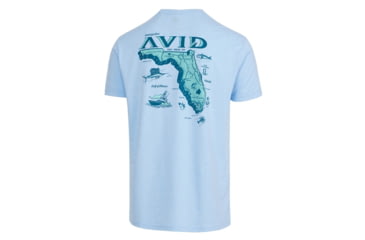 Image of AVID Sportswear Florida Locals T-Shirt - Mens, Heather Blue, Large, MT12416HBULG