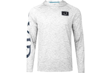 Image of AVID Sportswear Trophy Fish Avidry Airmesh Hoodie - Mens, White, Extra Large, MK32422WHTXL