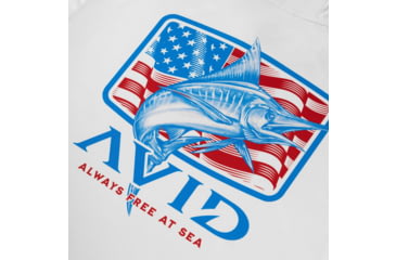 Image of AVID Sportswear Marlin Pride Kinetic Avidry Hoodie - Mens, Glacier, Medium, MK32430GLGMD