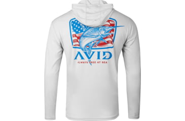 Image of AVID Sportswear Marlin Pride Kinetic Avidry Hoodie - Mens, Glacier, Medium, MK32430GLGMD