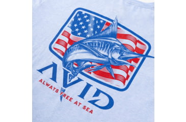 Image of AVID Sportswear Marlin Pride Long Sleeve T-Shirt - Mens, Heather Sky, Large, MT32422HSKLG