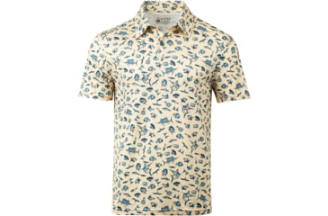 Image of AVID Sportswear Offshore Pacifico Polo - Mens, Bone, Extra Large, MK32414BONXL