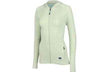 Image of AVID Sportswear Pacifico Performance Zip Hoodie - Womens, Green Fig, Medium, WK12327GRFMD