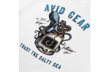 Image of AVID Sportswear Salty Seas T-Shirt - Mens, White, Small/Medium, MT32408WHTSM