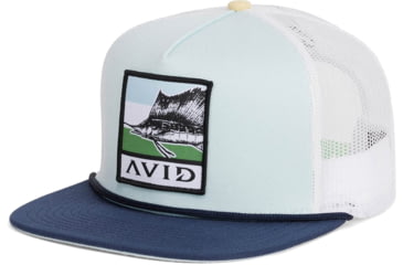 Image of AVID Sportswear Shores Retro Flat Bill Hat - Mens, Seafoam, One Size, MH12419SFMOS
