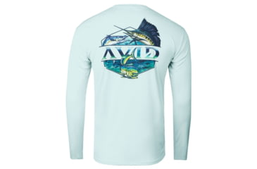 Image of AVID Sportswear Slammed Avidry Long Sleeve Shirt - Mens, Seafoam, 2XL, MK12426SFM2X