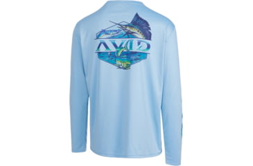Image of AVID Sportswear Slammed Avidry Long Sleeve Shirt - Mens, Sky, Small/Medium, MK12426SKYSM