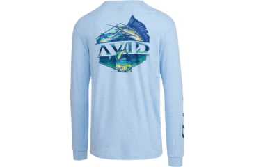 Image of AVID Sportswear Slammed Long Sleeve T-Shirt - Mens, Heather Sky, Medium, MT12419HSKMD