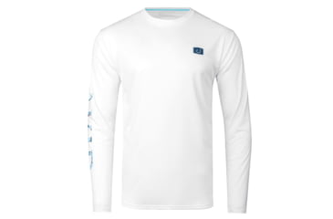 Image of AVID Sportswear Sportsman Icon Avidry Long Sleeve Shirt - Mens, White, Extra Large, MK32432WHTXL