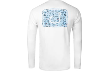 Image of AVID Sportswear Sportsman Icon Avidry Long Sleeve Shirt - Mens, White, Extra Large, MK32432WHTXL