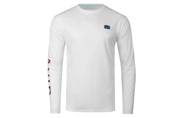 Image of AVID Sportswear Stars And Bars Avidry Long Sleeve Shirt - Mens, Glacier, 2XL, MK32421GLG2X