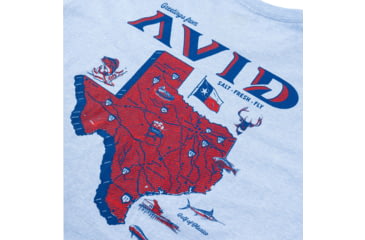 Image of AVID Sportswear Texas Locals T-Shirt - Mens, Heather Sky, Large, MT12417HSKLG