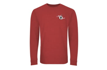 Image of AVID Sportswear Throwback Long Sleeve T-Shirt - Mens, Crimson-Black, Extra Large, MT32350CMSXL