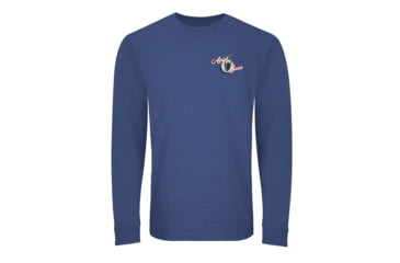 Image of AVID Sportswear Throwback Long Sleeve T-Shirt - Mens, Orange-Blue, Extra Large, MT32350OBLXL