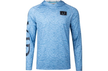 Image of AVID Sportswear Trophy Fish Avidry Airmesh Hoodie - Mens, Sky, Large, MK32422SKYLG