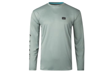 Image of AVID Sportswear Tropic Stripe Avidry Long Sleeve Shirt - Mens, Cypress, Extra Large, MK32425CYPXL