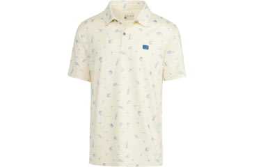 Image of AVID Sportswear West Winds Pacifico Performance Polo - Mens, Bone, Small/Medium, MK12411BONSM
