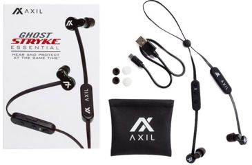 Image of AXIL Ghost Stryke Essential Earphones, Black, GSELEC-B