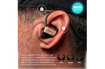 Image of AXIL GSX 3.0, Bluetooth Earbuds, IP65 Water and Sweat Resistant, Black, Includes USB-C Charging Cable, GS-X 3.0 B