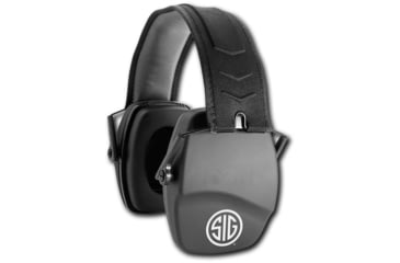 Image of AXIL TRACKR Passive Earmuffs, Sig Sauer, Black, Medium, TRACKR-PS
