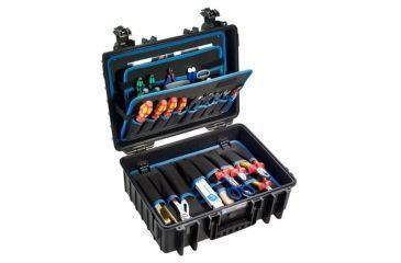 Image of B&amp;W International Jet 5000 Outdoor Tool Case With Pocket Tool Boards, Black, Medium 117.17/P