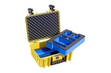 Image of B&amp;W International Type 3000 Yellow Outdoor Case With Custom Gopro Insert, Yellow, Medium 3000/Y/GoPro