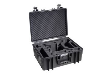 Image of B&amp;W International Type 6000 Black Outdoor Case With Custom DJi2 Phantom Custom Insert, Black, Medium 6000/B/DJI2