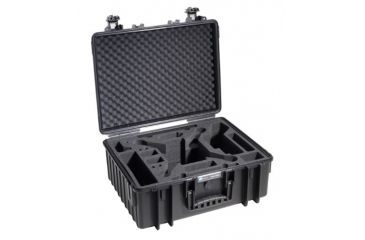 Image of B&amp;W International Type 6000 Black Outdoor Case With Custom DJi3 Phantom Custom Insert, Black, Medium 6000/B/DJI3