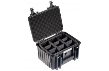 Image of B&amp;W International Type 2000 Black Outdoor Case With RPD Insert, Black, Small 2000/B/RPD