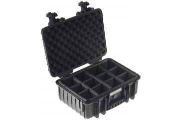 Image of B&amp;W International Type 4000 Black Outdoor Case With RPD Insert, Black, Medium 4000/B/RPD