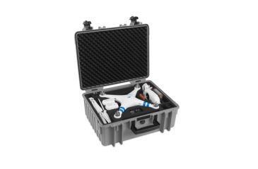 Image of B&amp;W International Type 6000 Grey Outdoor Case With Custom DJi2 Phantom Custom Insert, Grey, Medium 6000/G/DJI2