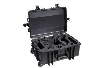 Image of B&amp;W International Type 6700 Black Outdoor Case With Custom DJi3 Phantom Custom Insert, Black, Large 6700/B/DJI3