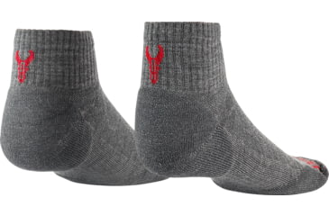 Image of Badlands Lightweight Merino Ankle Socks - Mens, Gray, Medium, 21-44168