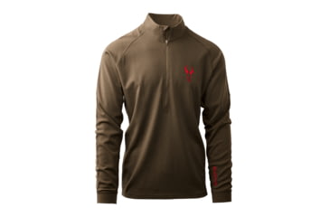 Image of Badlands Pecora Heavyweight Merino 1/4 Zip Baselayers - Men's, Mud, Medium, 21-43098