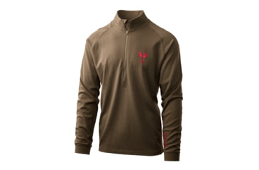 Image of Badlands Pecora HW Merino 1/4 Zip Top - Mens, Mud, Medium, 21-43098