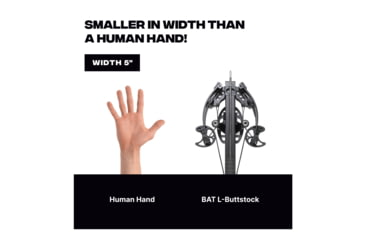 Image of Ballista BAT Crossbow w/L-Buttstock 130 lb. 330fps, Black, BAL-CB-01-LS