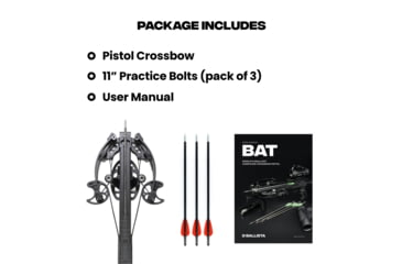 Image of Ballista BAT Crossbow w/L-Buttstock 130 lb. 330fps, Black, BAL-CB-01-LS