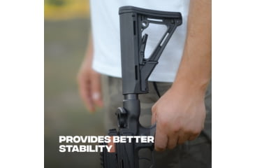 Image of Ballista BAT Crossbow w/Triangle Buttstock 130 lb. 330fps, Black, BAL-CB-01-TS