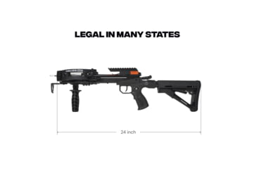 Image of Ballista BAT Crossbow w/Triangle Buttstock 130 lb. 330fps, Black, BAL-CB-01-TS