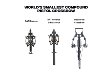 Image of Ballista BAT Reverse Crossbow w/L-Buttstock 150 lb. 420fps, Black, BAL-CB-02-LS