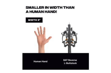 Image of Ballista BAT Reverse Crossbow w/L-Buttstock 150 lb. 420fps, Black, BAL-CB-02-LS