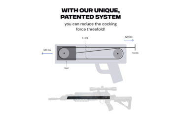 Image of Ballista Megabat Reverse Crossbow 360 lb. 450fps, Black, BAL-CB-04