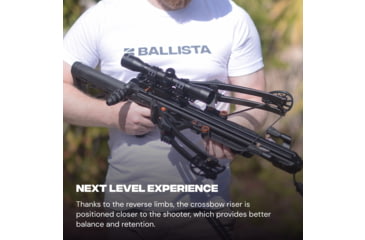 Image of Ballista Megabat Reverse Crossbow 360 lb. 450fps, Black, BAL-CB-04